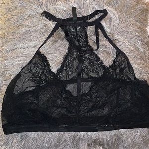 Black Bralette with Strap around neck